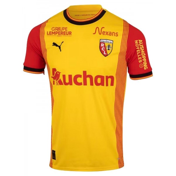 RC Lens maglia da casa divisa da calcio prima maglia da calcio per abbigliamento sportivo da uomo 2023-2024